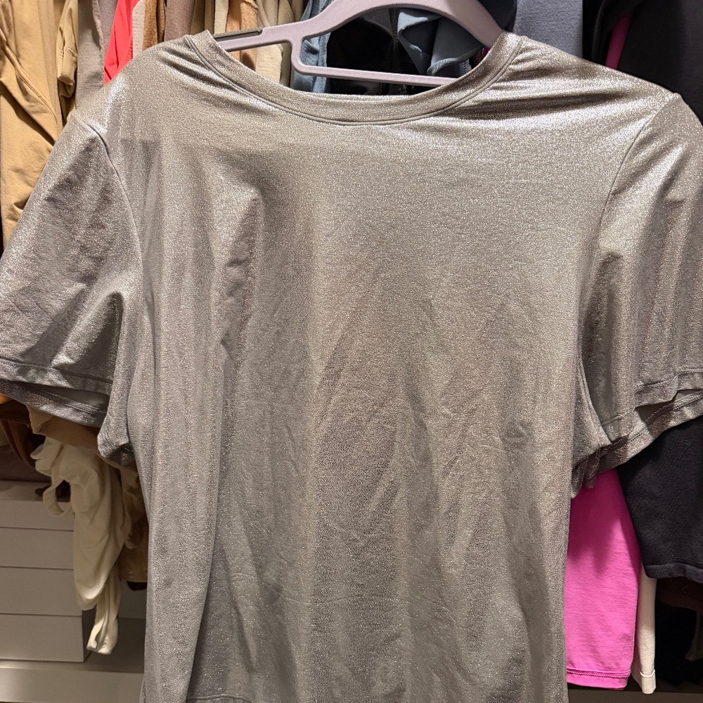 SKIMS SILVER SHIRT